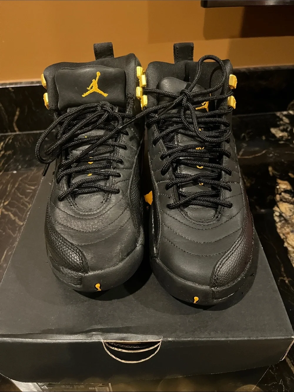Air Jordan. Retro taxi youth black gold size 4 limited edition hard to find